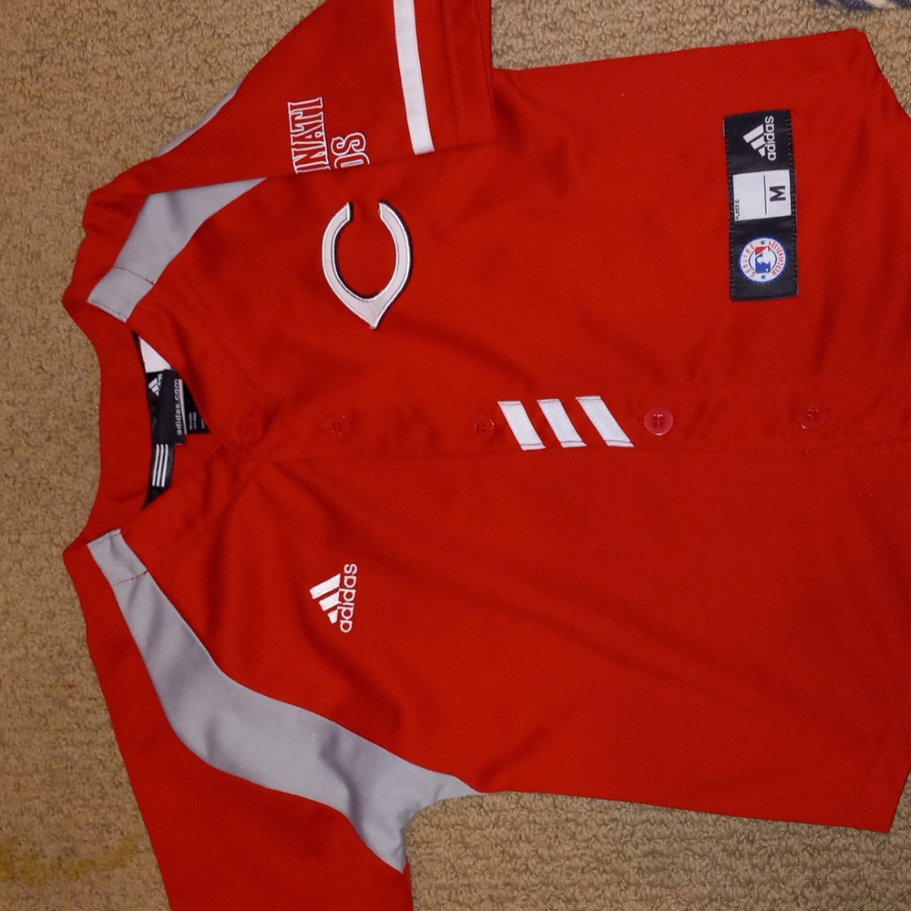 Youth Cincinnati Reds #19 Joey Votto Adidas replica jersey